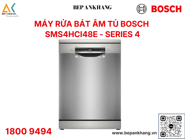 Máy rửa chén BOSCH SMS4HCI48E | Serie 4 - Made In Germany